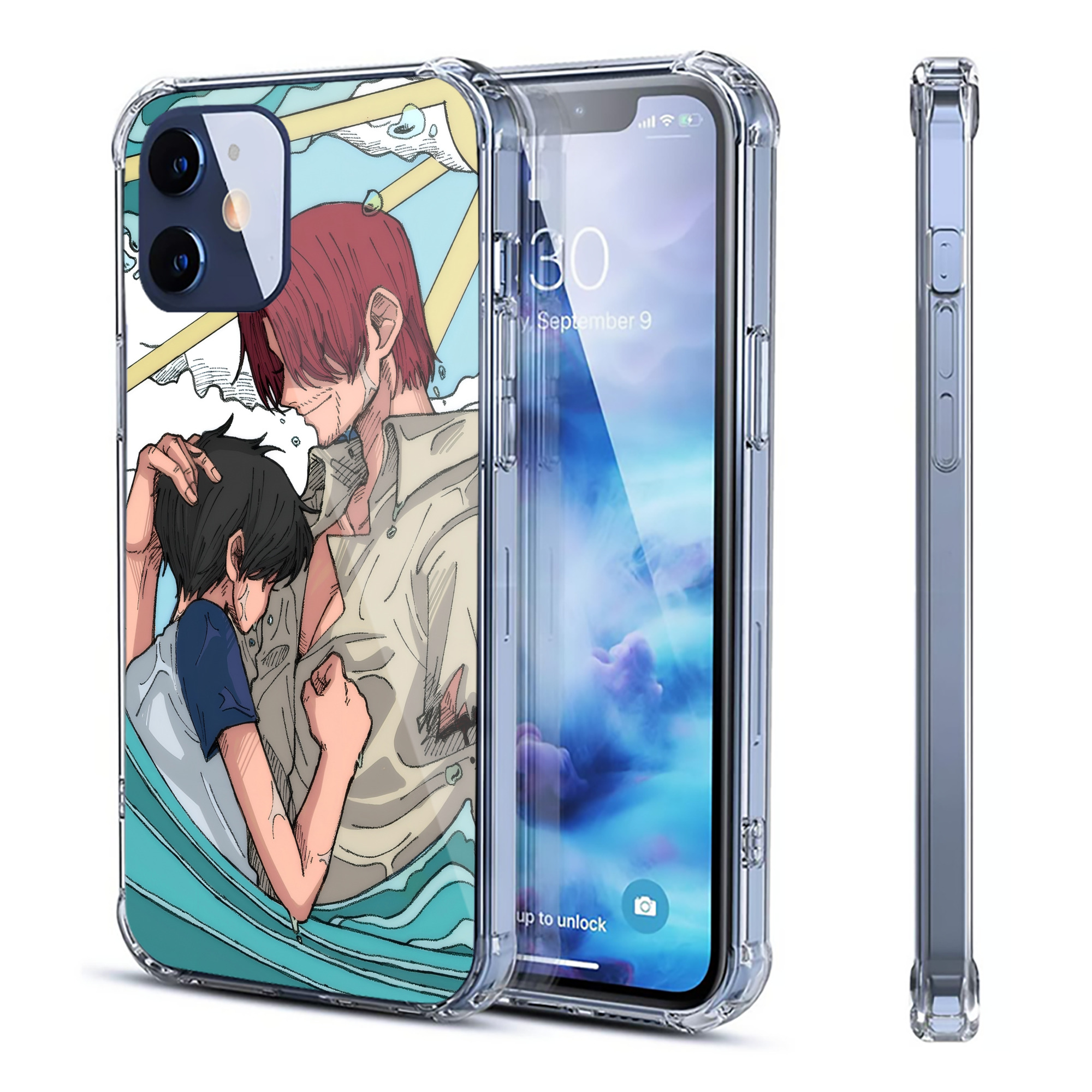 （画像用） ワンピース ONE PIECE 【iPhone 12シリーズ対応】透明スマホケース（クリアソフトケース）